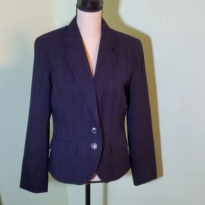 Worthington Stretch Dark Grey Pinstripe Blazer